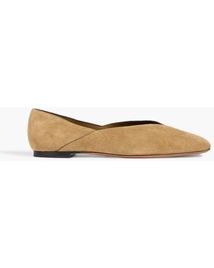 Vince Carmen Suede Flats - White