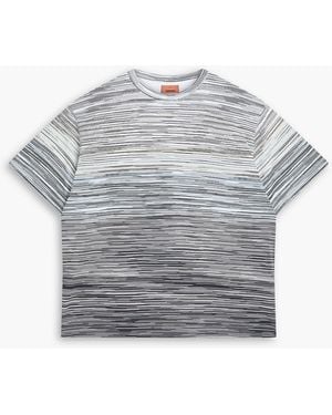 Missoni Space-Dyed Cotton-Jersey T-Shirt in Blue for Men | Lyst