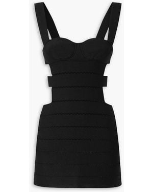 Tom Ford Cutout Stretch-Knit Mini Dress - Black