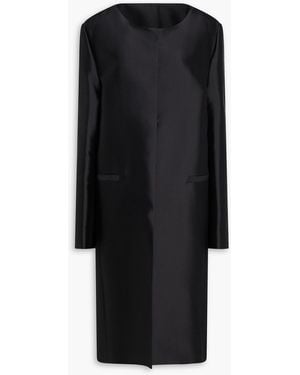 TOTEME Duchesse Silk-satin Coat - Black