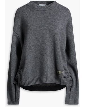 Ganni Oversized Wool-blend Jumper - Grey
