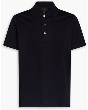 dunhill Poloshirt aus baumwoll-piqué - Schwarz