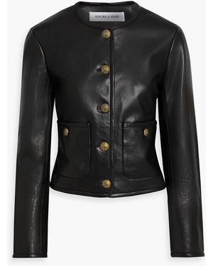 Veronica Beard Andrea Leather Jacket - Black