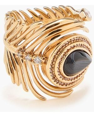 Zimmermann Gold-tone Onyx Ring - Metallic