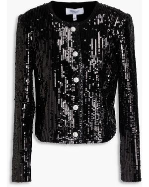 10 Crosby Derek Lam Sequined Velvet Jacket - Black