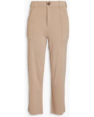 NAADAM Cropped Knitted Straight-leg Trousers - Natural