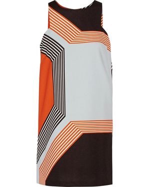 MILLY Printed Cady Mini Dress - Black