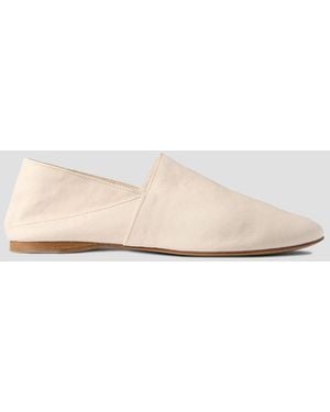TOVE Pascale Leather Slippers - Natural