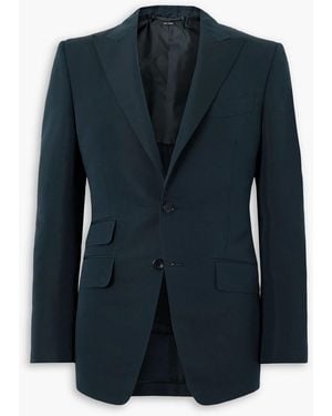 Tom Ford O'Connor Slim-Fit Cotton And Silk-Blend Twill Suit Jacket - Blue