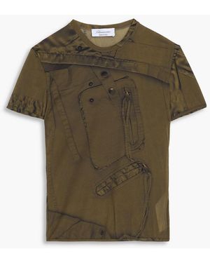 Blumarine Printed Jersey T-Shirt - Green