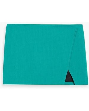 A.L.C. Rylee minirock aus twill mit wickeleffekt - Grün