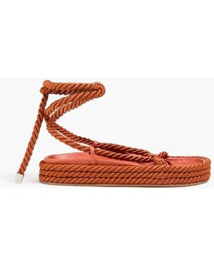 STUDIO AMELIA Tether Chord Sandals - Red