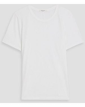 Rag & Bone Cotton And Lyocell-Blend Jersey T-Shirt - White