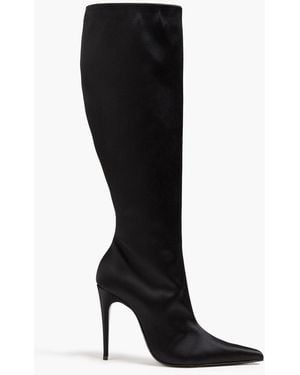 Magda Butrym Kniehohe stiefel aus satin - Schwarz