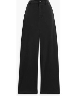 Alex Mill Marci Cotton-Blend Twill Straight-Leg Pants - Black