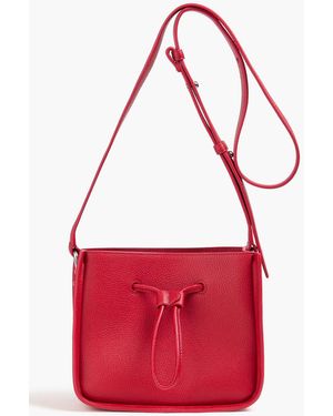 3.1 Phillip Lim Soleil Mini Pebbled-Leather Bucket Bag - Red