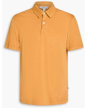 James Perse Supima Cotton-Jersey Polo Shirt - Orange