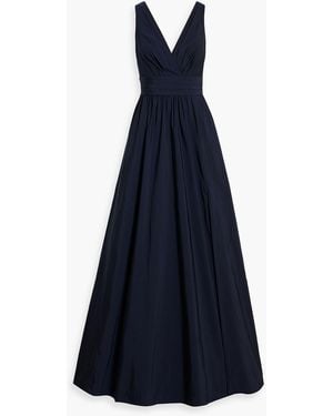 Marchesa Robe aus taft mit drapierung - Blau