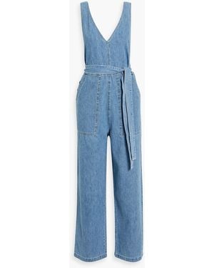 Alex Mill Belted Denim Jumpsuit - Blue
