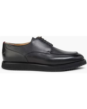 Bally Pimion Leather Derby Shoes - Black