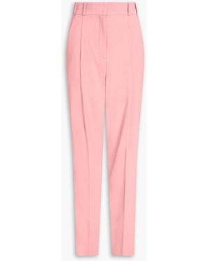Another Tomorrow Crepe Tapered Trousers - Pink