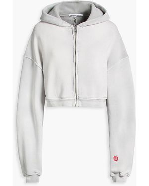 T By Alexander Wang French Cotton-Terry Hoodie - White