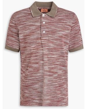 Missoni Space-dyed Cotton Polo Shirt - Pink
