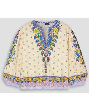 Etro Printed Cotton Blouse - White