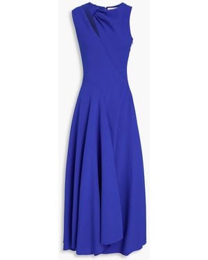 ROKSANDA Alma Knotted Cutout Crepe Midi Dress - Purple
