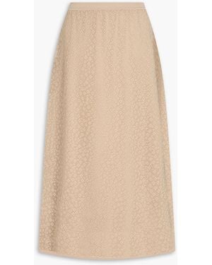 Theory Lace Midi Skirt - Natural