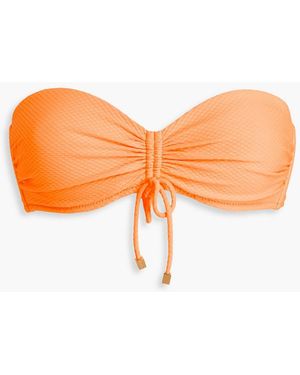 Heidi Klein Bandeau-bikini-oberteil mit raffungen - Orange