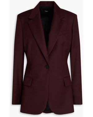 Theory Wool-Twill Blazer - Purple