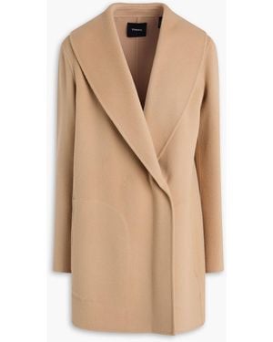 Theory Wool And Cashmere-blend Coat - Natural