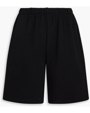 ÉTERNE French Cotton And Modal-Blend Terry Shorts - Black
