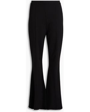 Diane von Furstenberg Carpera Twill Flared Trousers - Black