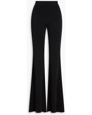 Balmain Stretch-Knit Flared Pants - Black