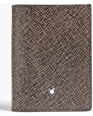 Montblanc Sartorial Printed Textured-Leather Wallet - Brown