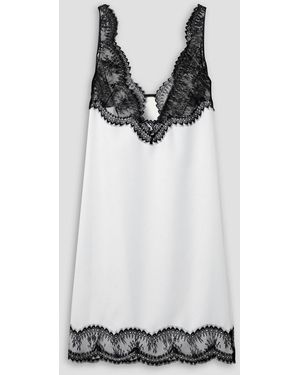 Dodo Bar Or Easy Lace-trimmed Twill Midi Dress - Black