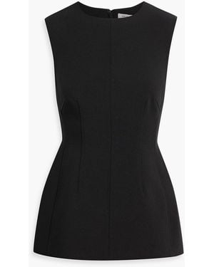 Veronica Beard Faith Crepe Top - Black