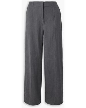 Faithfull the Brand Lenza Woven Straight-Leg Trousers - Grey