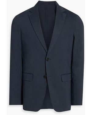 Theory Clinton Linen-Blend Blazer - Blue