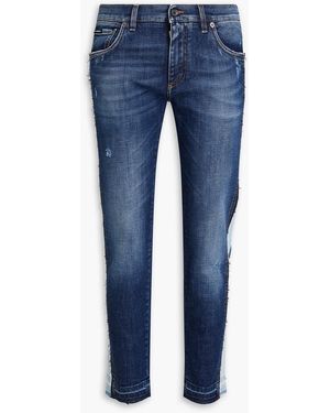 Dolce & Gabbana Jeans aus denim mit sitzfalten - Blau