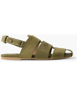 JW Anderson Suede Sandals - Green