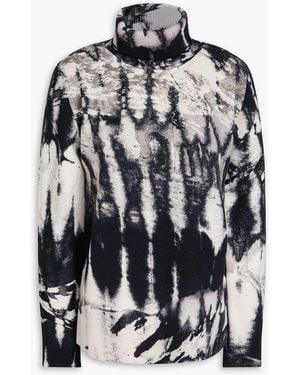 Aztech Mountain Matterhorn Printed Wool Turtleneck Jumper - Black