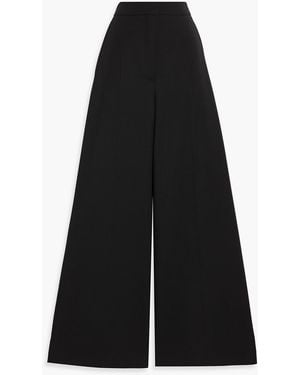 Stella McCartney Wool-Twill Wide-Leg Pants - Black