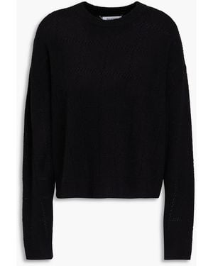 NAADAM Pointelle-knit Cashmere Sweater - Black