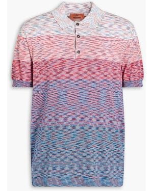 Missoni Space-Dyed Cotton Polo Shirt - Pink