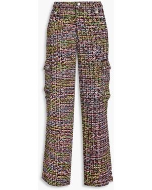 ROTATE BIRGER CHRISTENSEN Bouclé-tweed Cargo Trousers - Multicolour