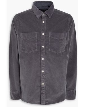 Rag & Bone Cotton-Blend Corduroy Overshirt - Grey