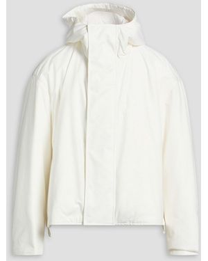 Jil Sander Cotton-Poplin Hooded Jacket - White